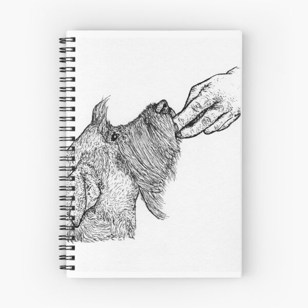 Item preview, Minimalist Schnauzer Portrait | Hand-Drawn Pen and Ink Stipple Art | High-Contrast Dog Drawing designed and sold by wbhny.