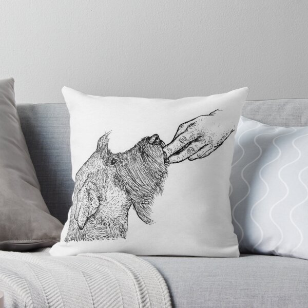 Item preview, Minimalist Schnauzer Portrait | Hand-Drawn Pen and Ink Stipple Art | High-Contrast Dog Drawing designed and sold by wbhny.