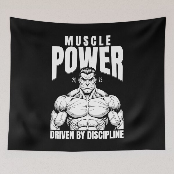 Item preview, Muscle Power Driven by Discipline  designed and sold by GraphicTeeHubs.