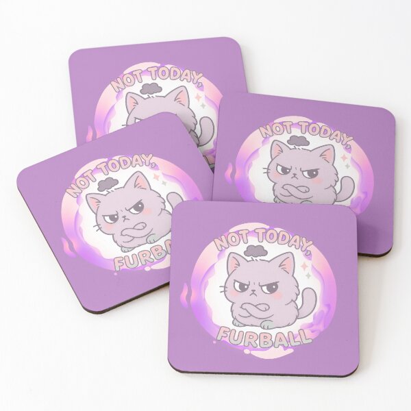 Item preview, Not Today Furball cat design for t-shirts and acessories designed and sold by FandomFunStudio.