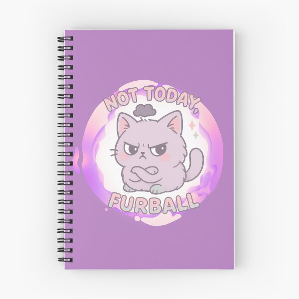 Item preview, Not Today Furball cat design for t-shirts and acessories designed and sold by FandomFunStudio.