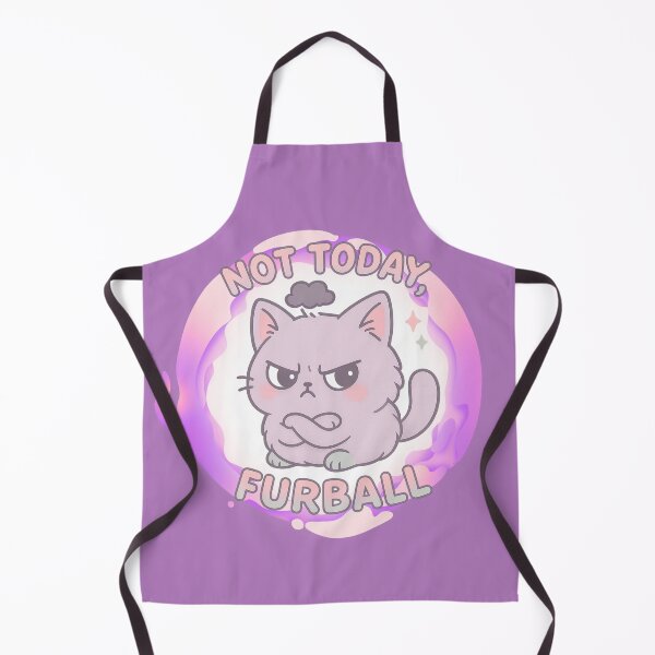 Item preview, Not Today Furball cat design for t-shirts and acessories designed and sold by FandomFunStudio.
