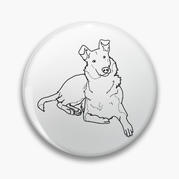 Item preview, Custom Smooth Collie Lineart "Gwen" designed and sold by CerasArtHouse.