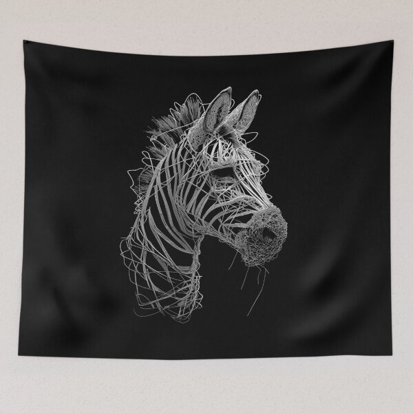 Item preview, Wireframe Zebra Illustration designed and sold by caracatita75.