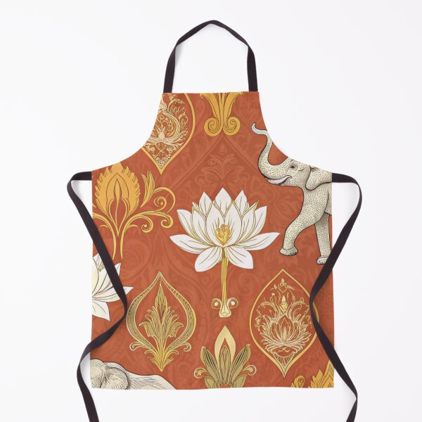 Item preview, Elephants with raised trunks surrounded by lotus flowers . designed and sold by Lucky 777.