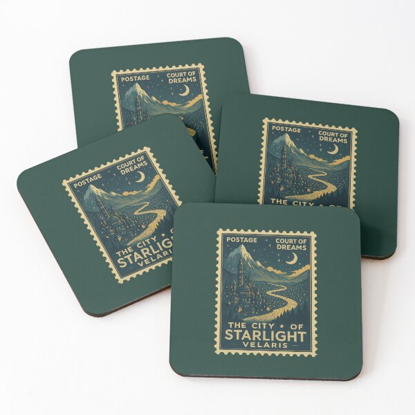 Item preview, City of Starlight Postage  designed and sold by biblio_phile.