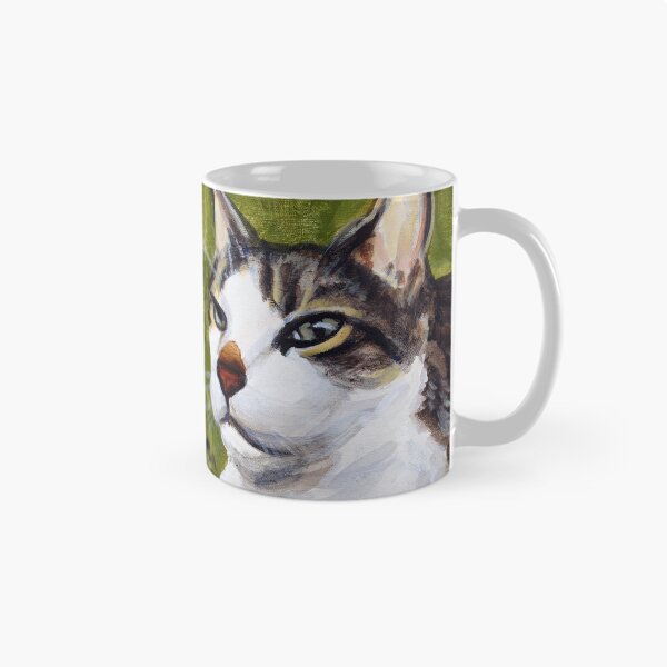 Item preview, Baxter the green-eyed cat designed and sold by rontaylorcrouch.