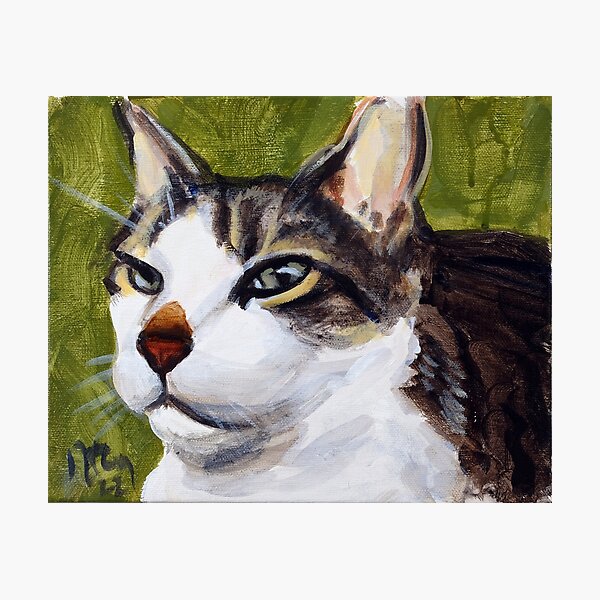 Item preview, Baxter the green-eyed cat designed and sold by rontaylorcrouch.