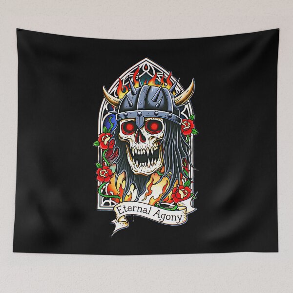 Item preview, Viking Skull in Agony designed and sold by CoffinsArt.