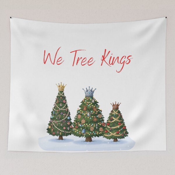 Item preview, We Tree Kings – Funny Christmas Tree Design designed and sold by Marks-DesignsUK.
