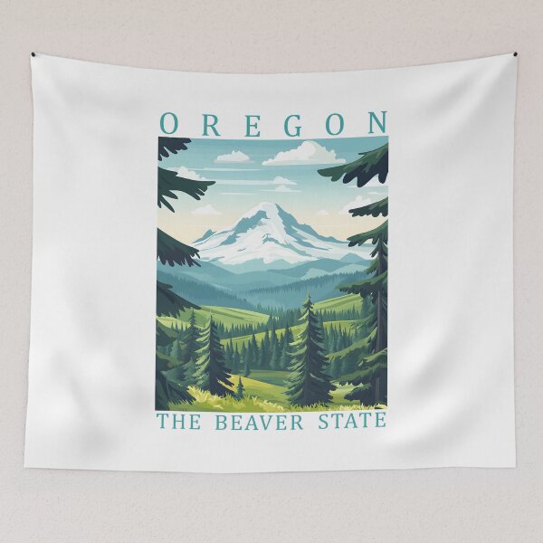Item preview, 37 Oregon Travel Poster designed and sold by Lucy Goosy Art.