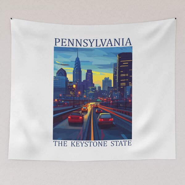 Item preview, 38 Pennsylvania Travel Poster designed and sold by Lucy Goosy Art.