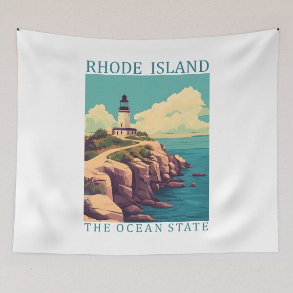 Item preview, 39 Rhode Island Travel Poster designed and sold by Lucy Goosy Art.