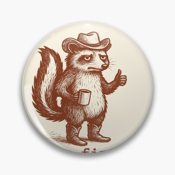 Item preview, Possibly Neurodivergent, Cowboy Raccoon designed and sold by SassCity.