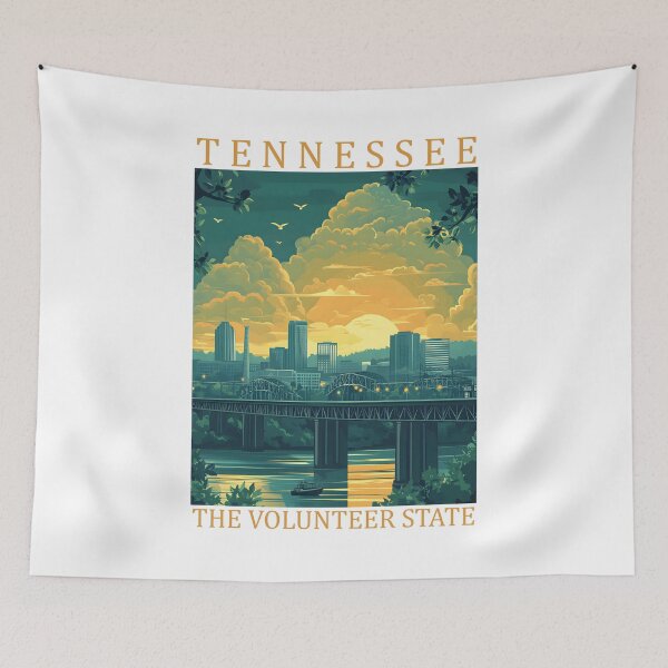 Item preview, 42 Tennessee Travel Poster designed and sold by Lucy Goosy Art.