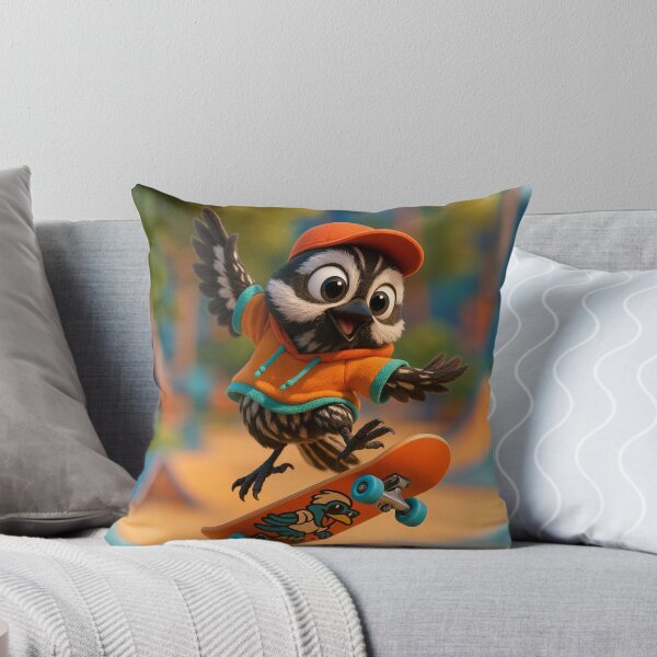 Item preview, Skater Black and White Warbler designed and sold by Sillytoe.