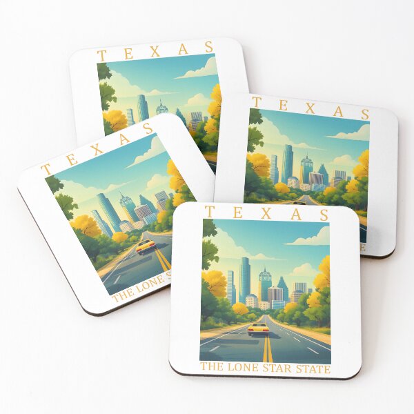 Item preview, 43 Texas Travel Poster designed and sold by Lucy Goosy Art.
