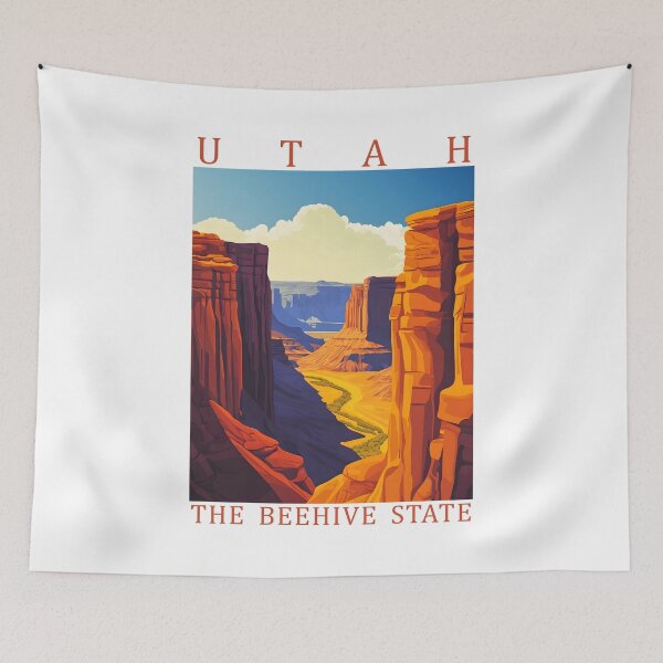 Item preview, 44 Utah Travel Poster designed and sold by Lucy Goosy Art.