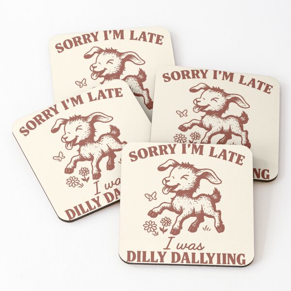 Item preview, Sorry I’m Late, I Was Dilly Dallying Baby Goat designed and sold by SassCity.