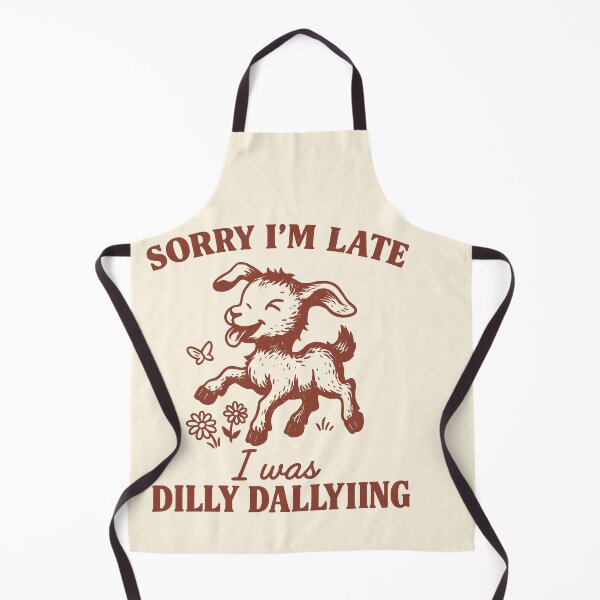 Item preview, Sorry I’m Late, I Was Dilly Dallying Baby Goat designed and sold by SassCity.