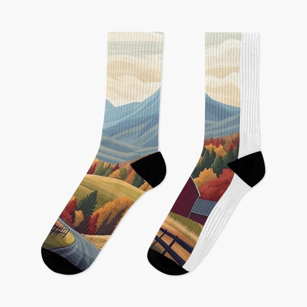 Item preview, 45 Vermont Travel Poster designed and sold by Lucy Goosy Art.