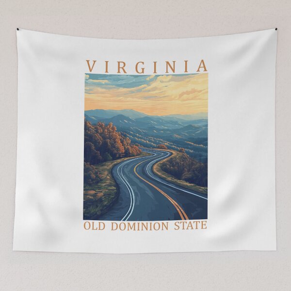 Item preview, 46 Virginia Travel Poster designed and sold by Lucy Goosy Art.