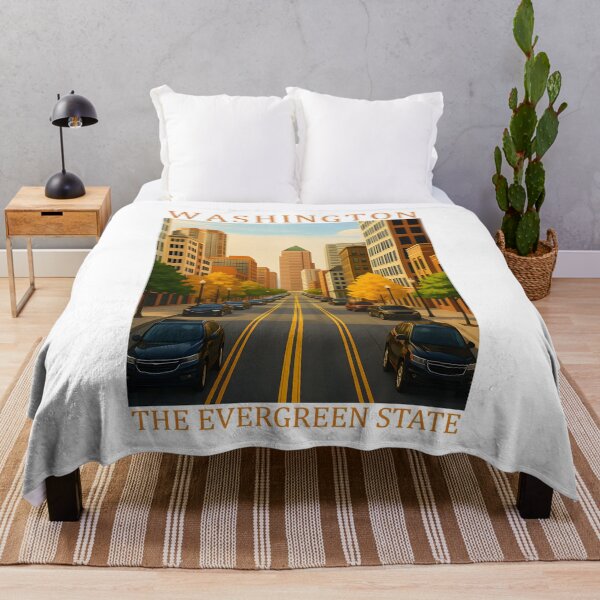 Item preview, 47 Washington Travel Poster designed and sold by Lucy Goosy Art.