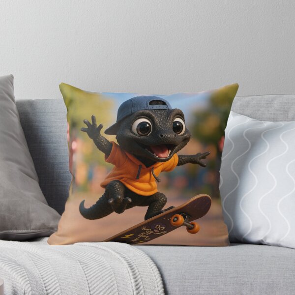 Artikelvorschau, Skater Black Dragon Lizard entworfen und verkauft von Sillytoe.