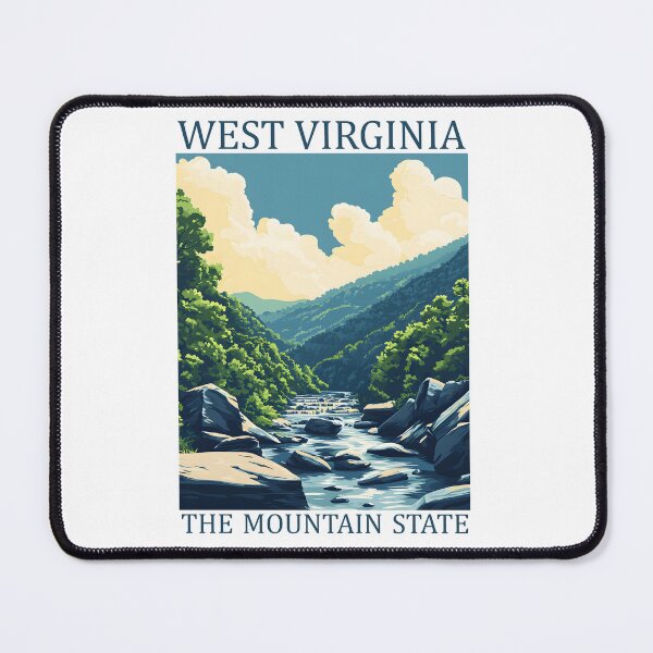 Item preview, 48 West Virginia Travel Poster designed and sold by Lucy Goosy Art.