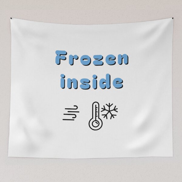 Item preview, Frozen Inside – Low Battery Club Winter Edition Meme Design designed and sold by mintmono-studio.