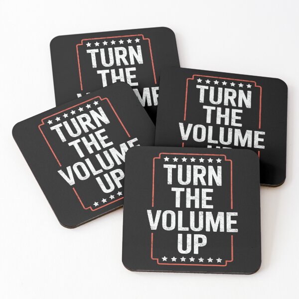 Item preview, Turn The Volume Up Retro Grunge Political Funny Design designed and sold by FreshVibe Prints.