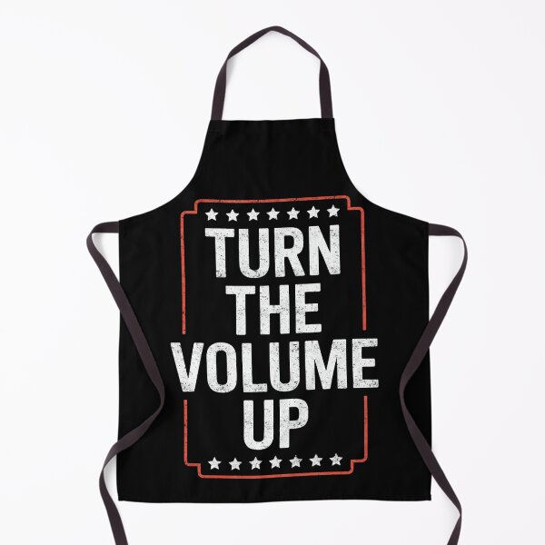 Aperçu de l'œuvre Montez le son ! Design rétro grunge, politique et humoristique créée et vendue par FreshVibe Prints.