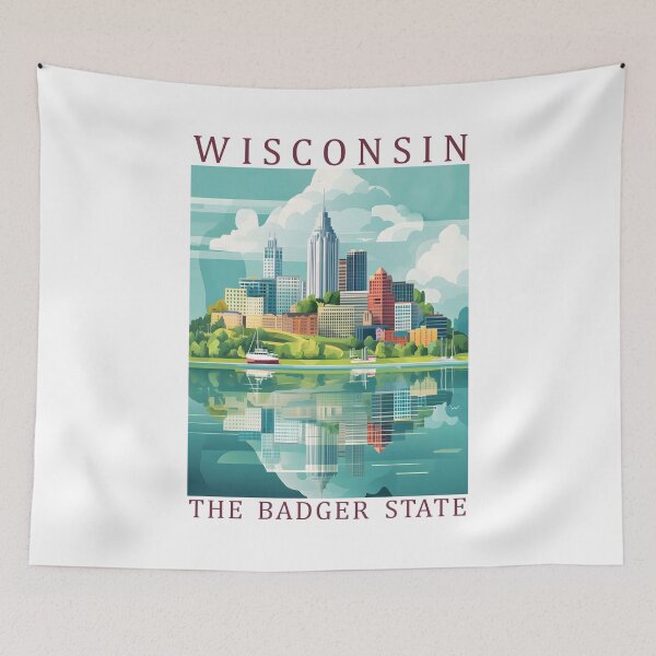 Item preview, 49 Wisconsin Travel Poster designed and sold by Lucy Goosy Art.