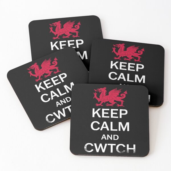Item preview, Keep Calm and Cwtch – Welsh Red Dragon (Grunge Style) designed and sold by Designs by Jesabee.