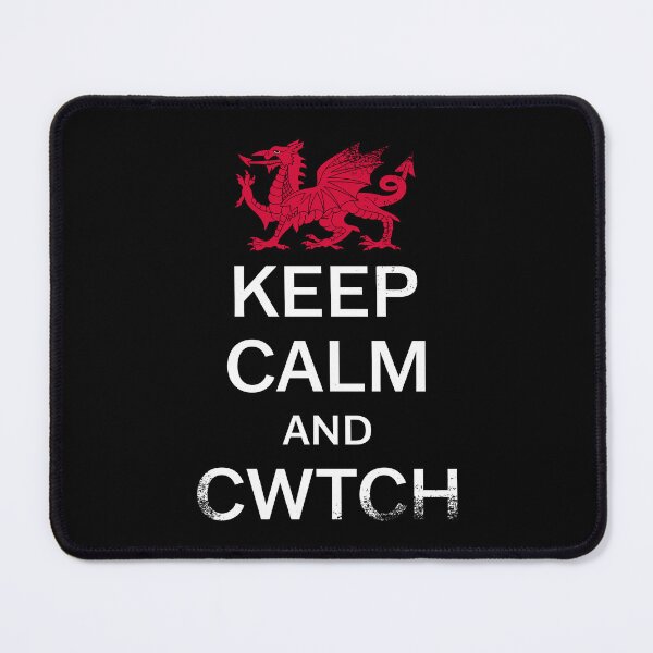 Item preview, Keep Calm and Cwtch – Welsh Red Dragon (Grunge Style) designed and sold by Designs by Jesabee.