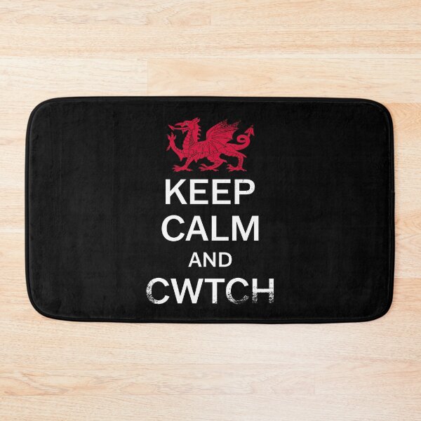Item preview, Keep Calm and Cwtch – Welsh Red Dragon (Grunge Style) designed and sold by Designs by Jesabee.