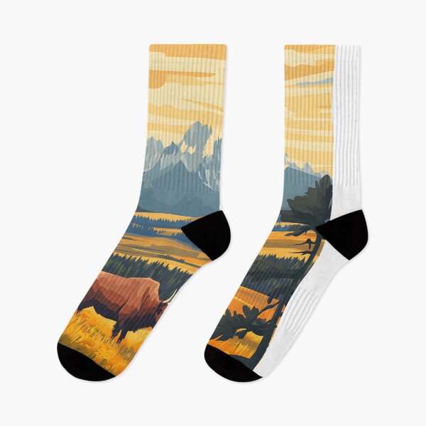 Item preview, 50 Wyoming Travel Poster designed and sold by Lucy Goosy Art.