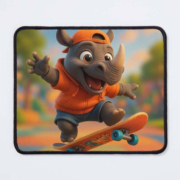 Item preview, Skater Black Rhinoceros designed and sold by Sillytoe.