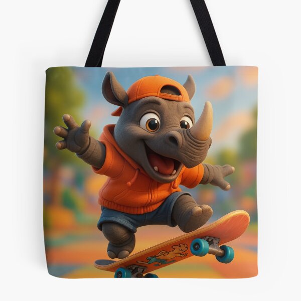 Item preview, Skater Black Rhinoceros designed and sold by Sillytoe.