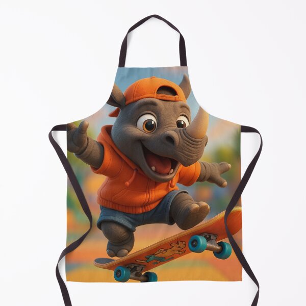 Item preview, Skater Black Rhinoceros designed and sold by Sillytoe.