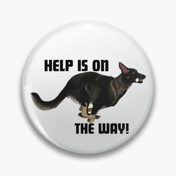 Item preview, "Help Is On The Way" German Shepherd Custom designed and sold by CerasArtHouse.