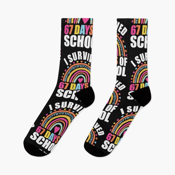 Item preview, i survived 67 days of school. funny 100th days of school, 67 meme designed and sold by ahmed2751989.