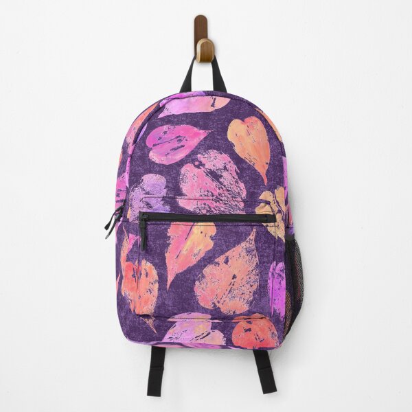Item preview, Colorful Fall Leaves On Purple Pattern designed and sold by ArtVixen.