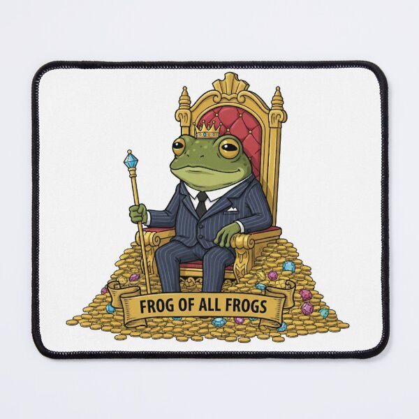 Item preview, Frog of All Frogs | Funny Frog King on Throne of Gold designed and sold by TheArtForge.