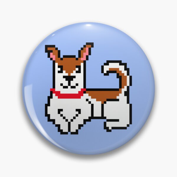 Item preview, Pixel Terrier and Pixel Dogs Pattern on Pastel Blue Background designed and sold by illucalliart.
