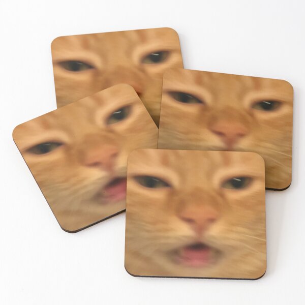 Item preview, Funny Orange Cat Face Meme Humor Blurry Photo designed and sold by LuveeTuffCo.