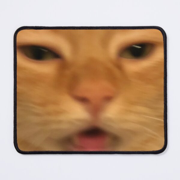 Item preview, Funny Orange Cat Face Meme Humor Blurry Photo designed and sold by LuveeTuffCo.
