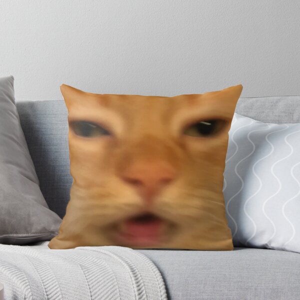 Item preview, Funny Orange Cat Face Meme Humor Blurry Photo designed and sold by LuveeTuffCo.