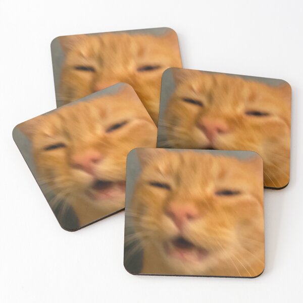 Item preview, Funny Orange Cat Face Meme Humor Blurry Photo designed and sold by LuveeTuffCo.