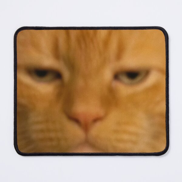 Item preview, Funny Orange Cat Face Meme Blurry Photo Humor designed and sold by LuveeTuffCo.